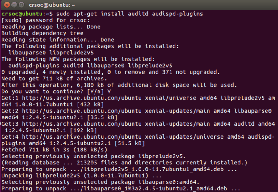 Enable audit logging